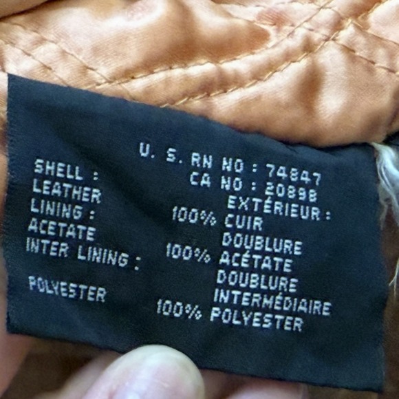 Vintage Wilson Studio Andrew Marc 100% Leather Lined Coat Men's‎ Size Large - Picture 10 of 11